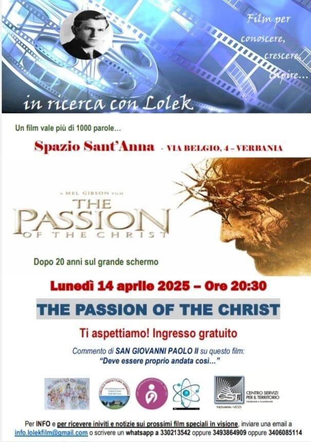 Proiezione del film "The passion of the Christ"