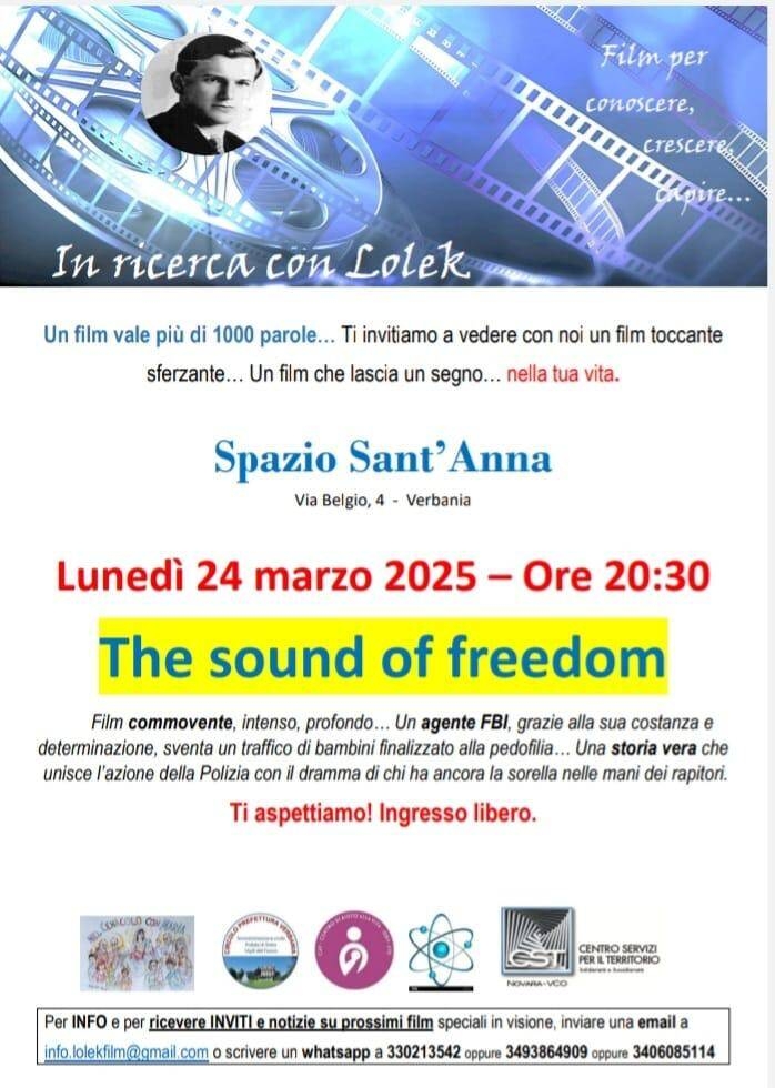 Proiezione del film: The sound of freedom