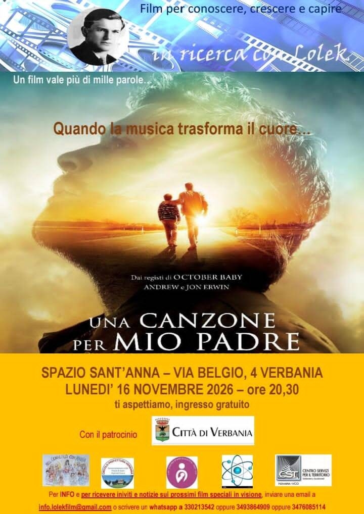 Proiezione del film: Una canzone per mio padre