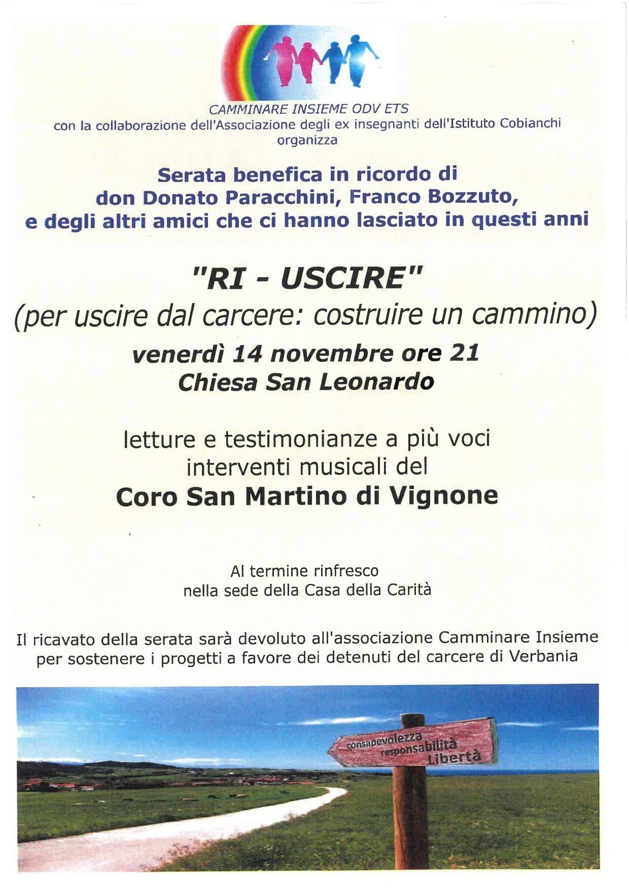 "Ri-Uscire" (per uscire dal carcere: creare un cammino)
