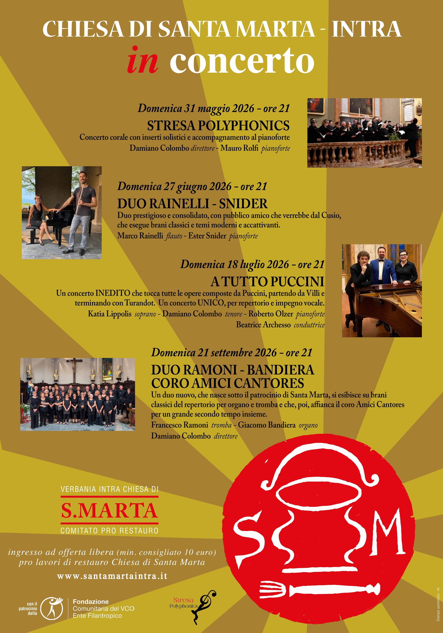 Immagine: S.Marta in concerto 2026