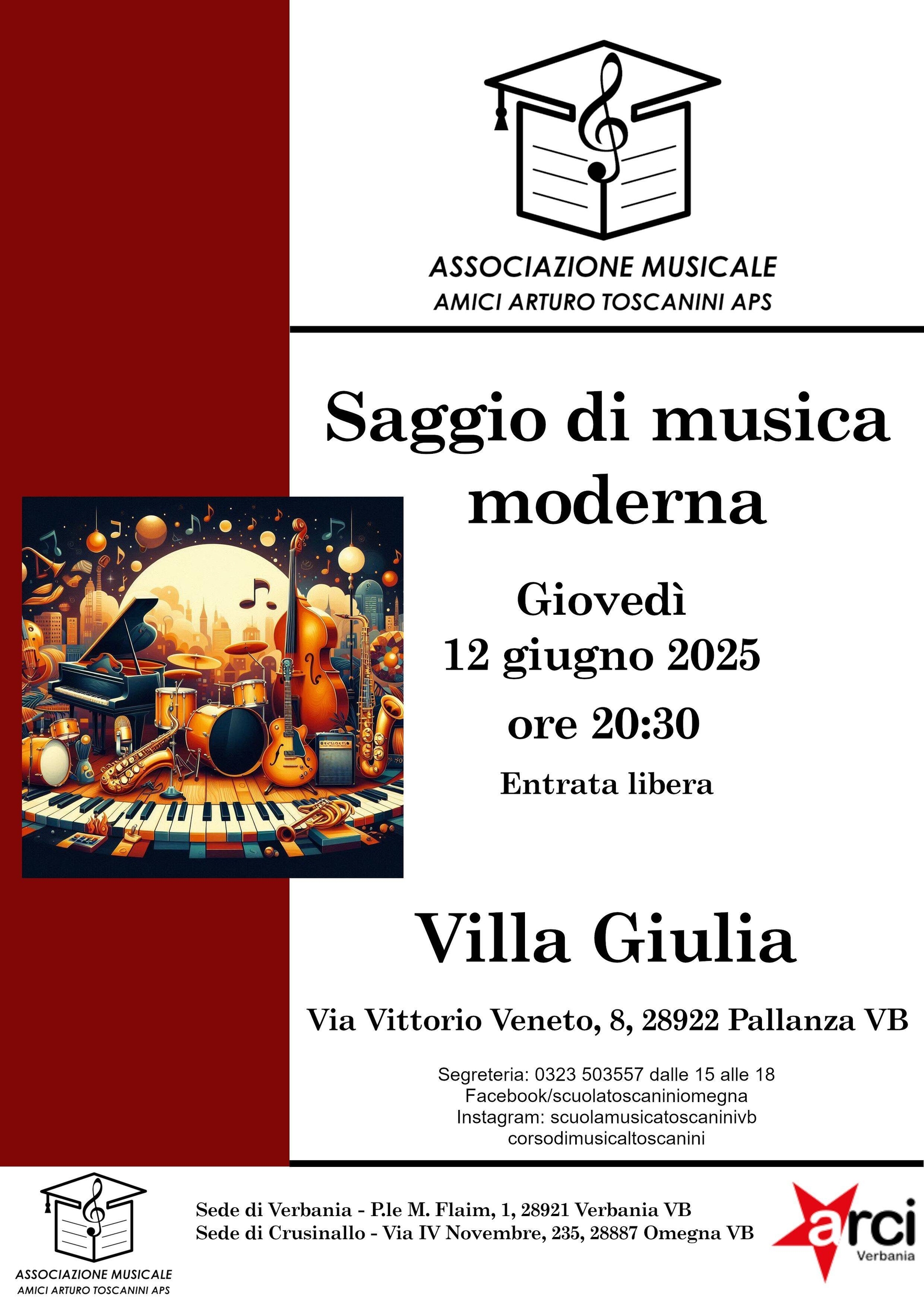 Immagine: Saggio di musica moderna Scuola di musica Toscanini