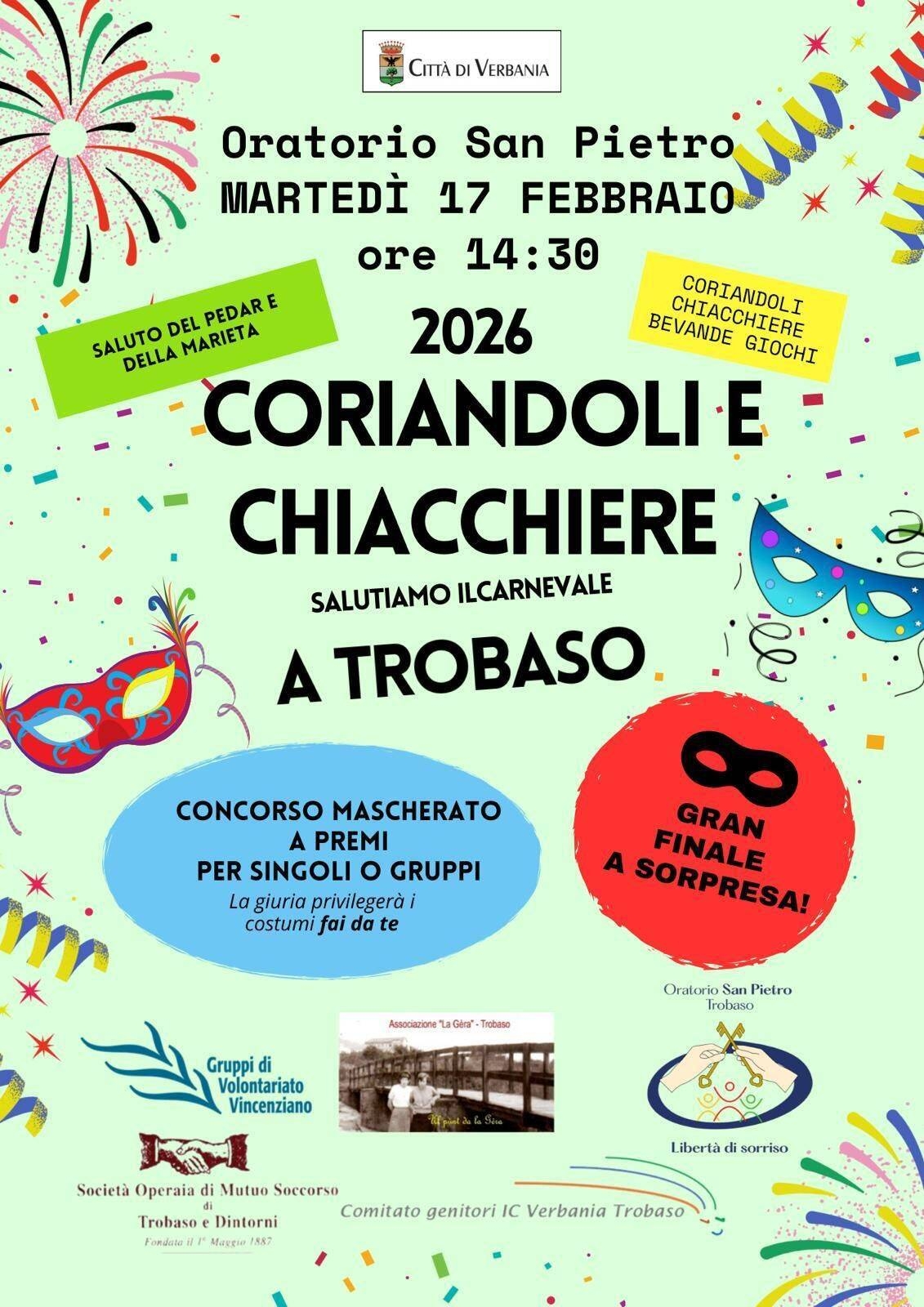 Salutiamo il Carnevale a Trobaso 