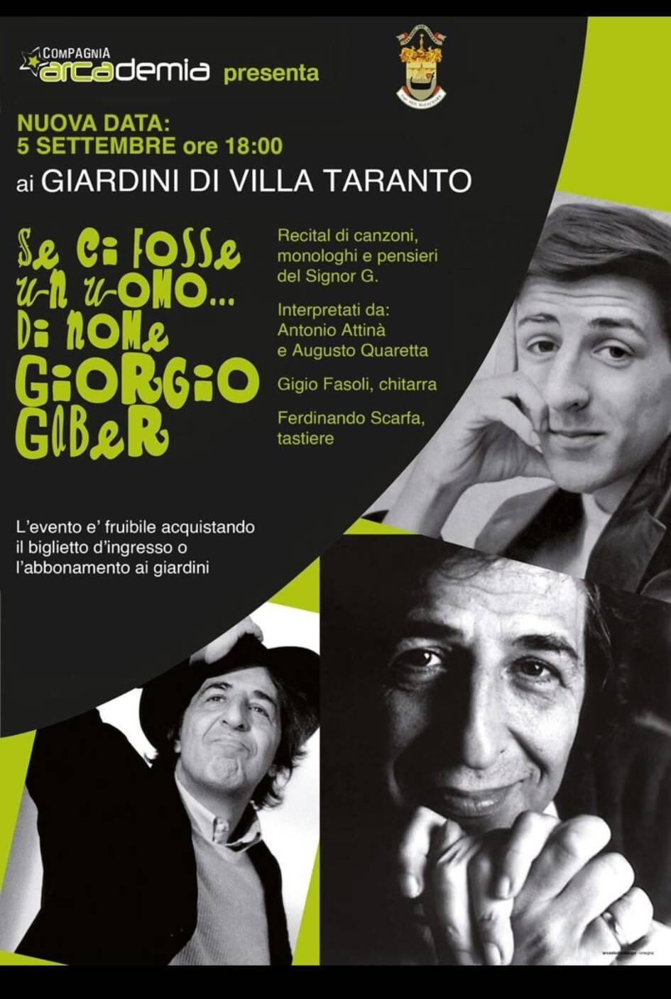 Se ci fosse un uomo – Omaggio a Giorgio Gaber