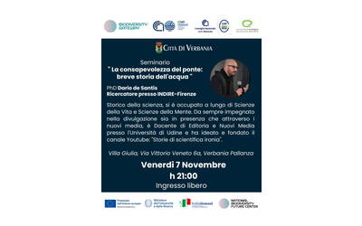 Seminario: La consapevolezza del ponte: breve storia dell'acqua