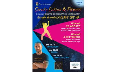 Serate Latino & Fitness 28 08 e 04 09
