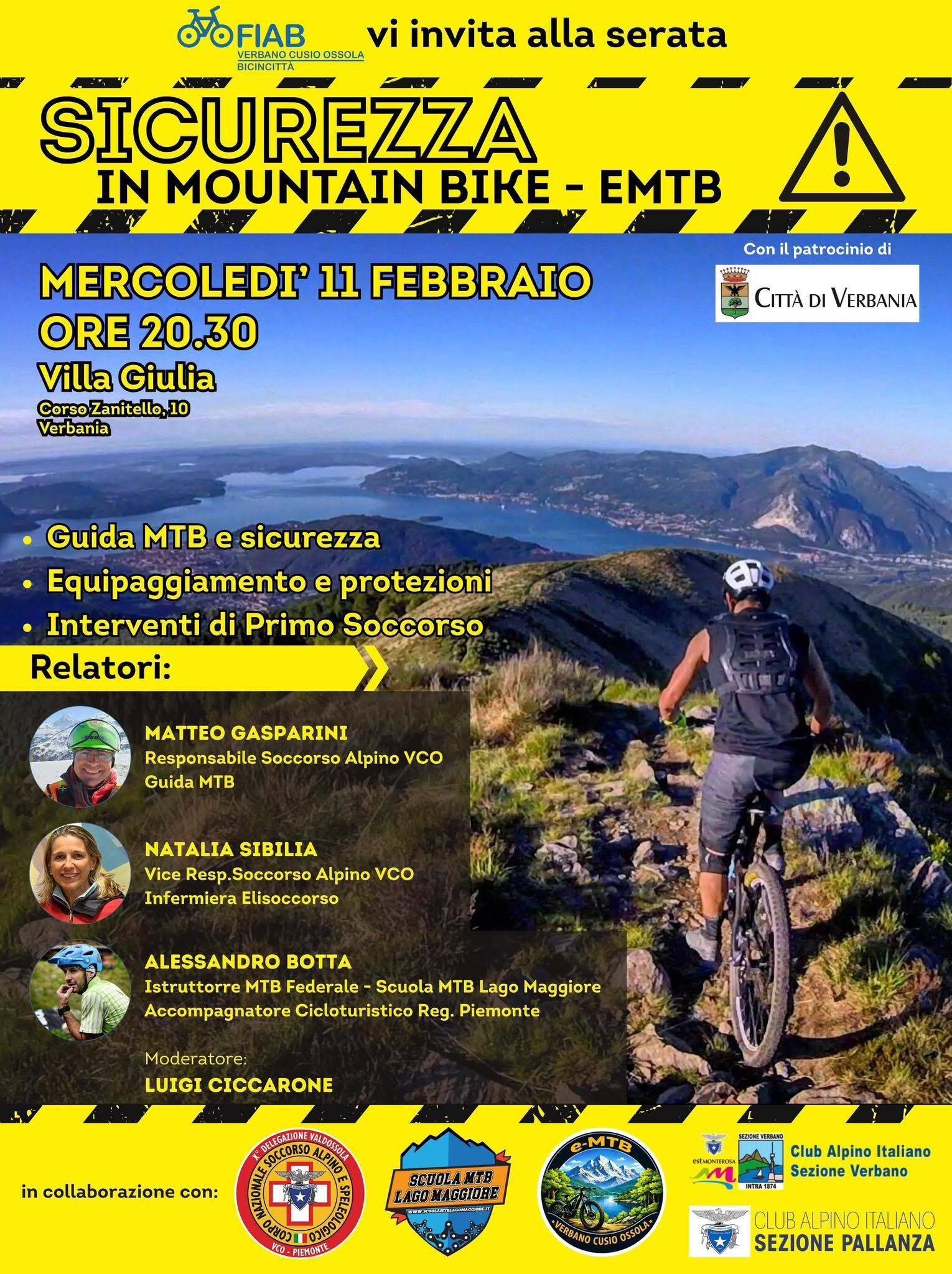 Immagine: SICUREZZA IN MOUNTAIN BIKE - EMTB