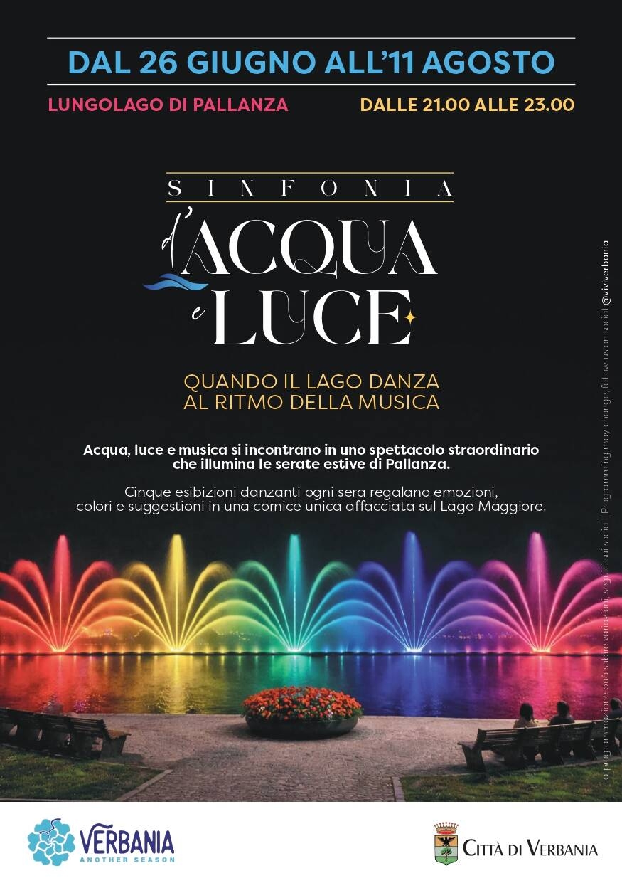 Immagine: SINFONIA D'ACQUA E LUCE
