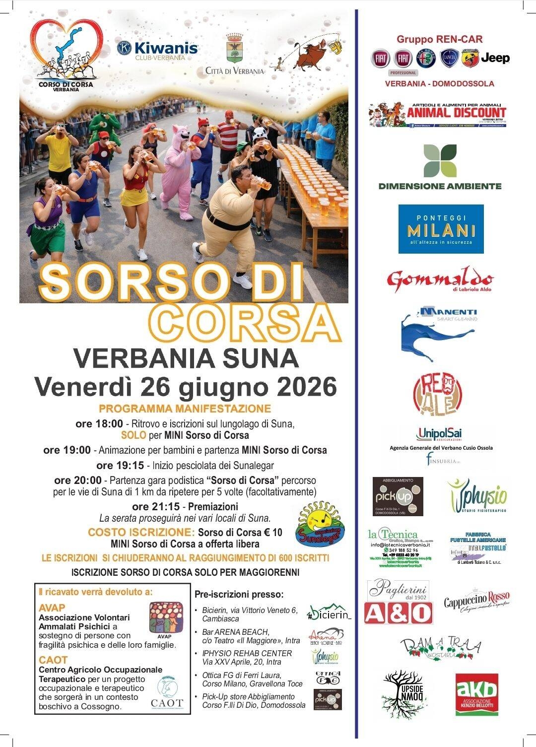Immagine: sorso di corsa 2026