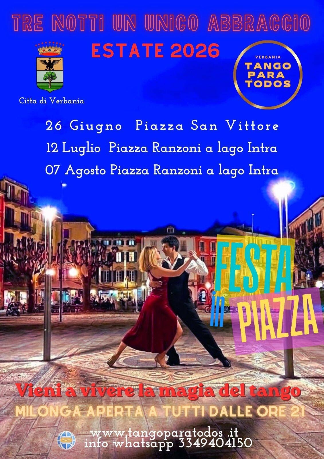 Tango Para Todos estate 2026