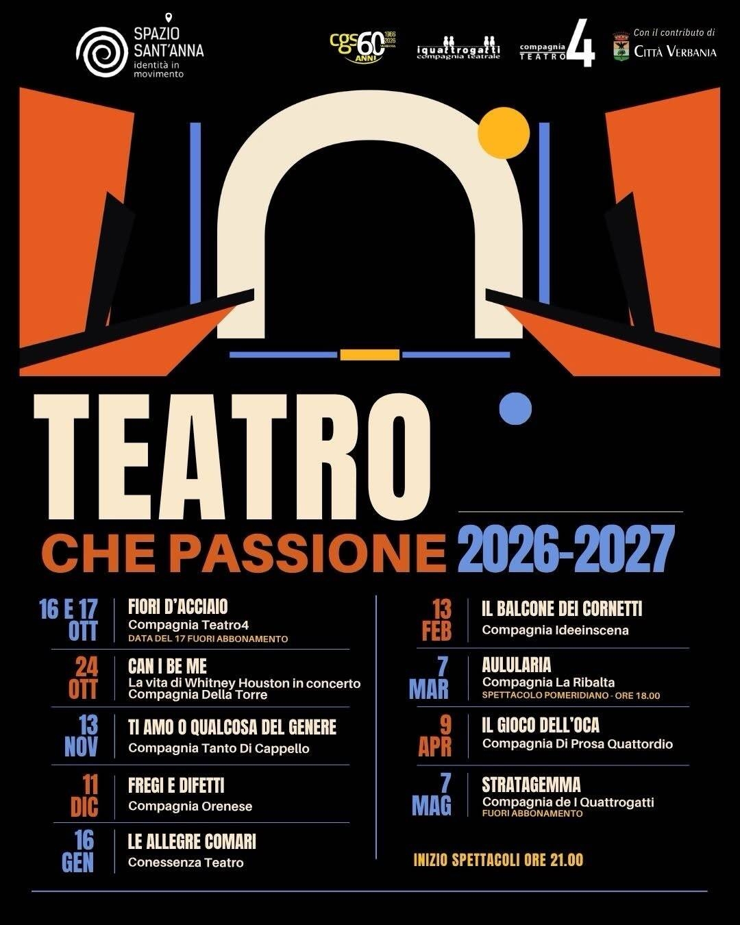  Teatro Che Passione 2026 – 2027
