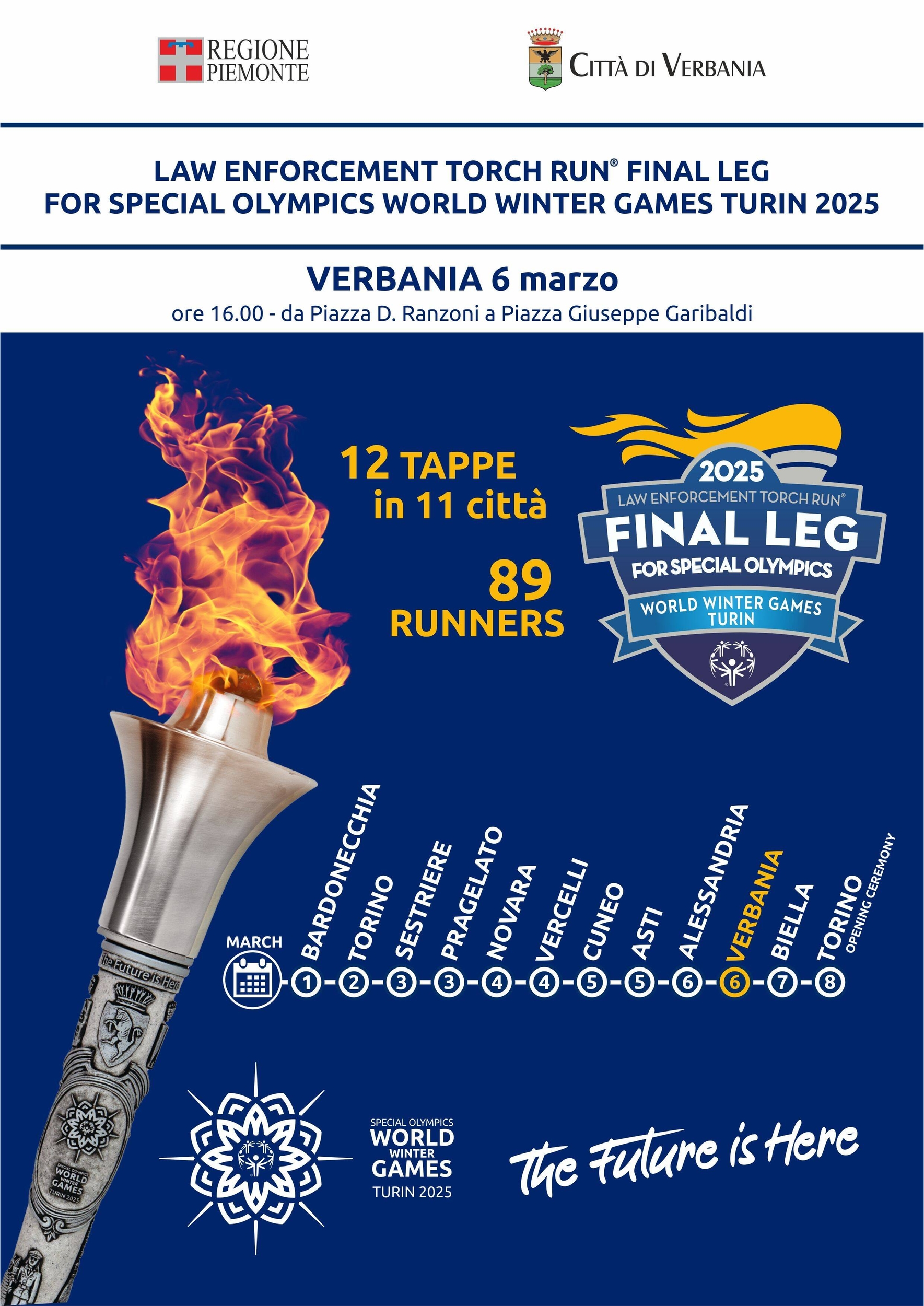Immagine: torcia olimpica 6 marzo