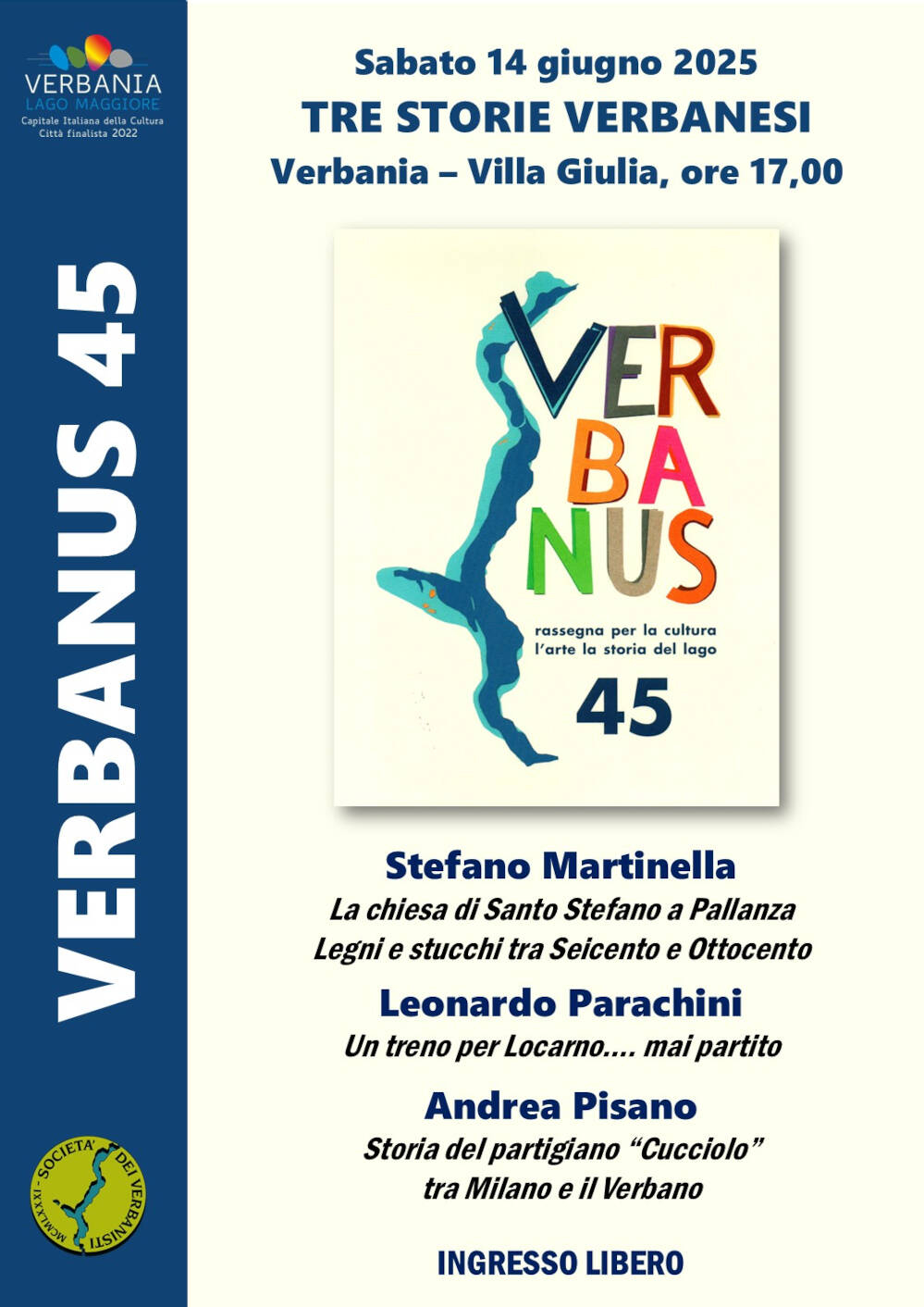 Tre storie verbanesi 2025- Presentazione Verbanus 45