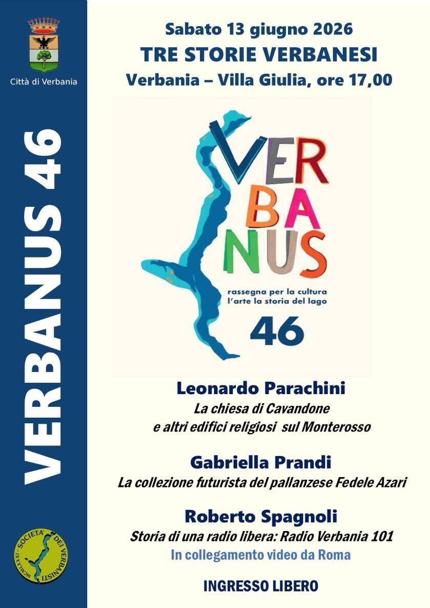 Tre storie verbanesi 2026- Presentazione Verbanus 46