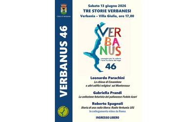 Tre storie verbanesi 2026- Presentazione Verbanus 46