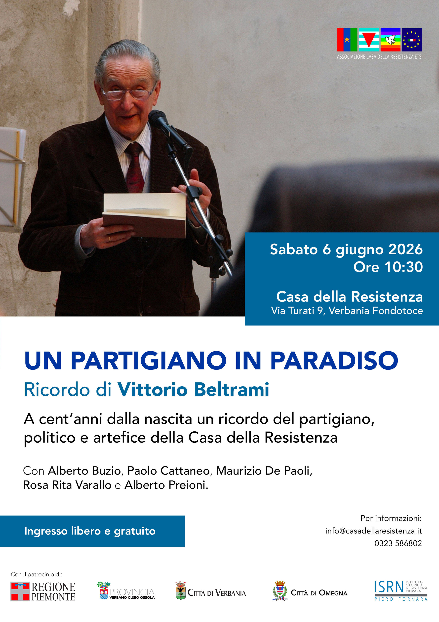 Un partigiano in paradiso. Ricordo di Vittorio Beltrami
