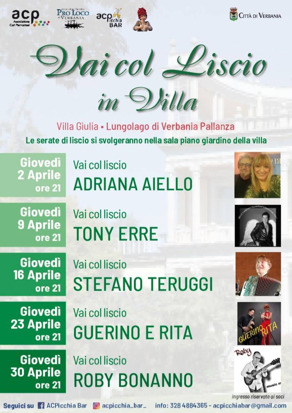 Vai col Liscio in Villa aprile 2026