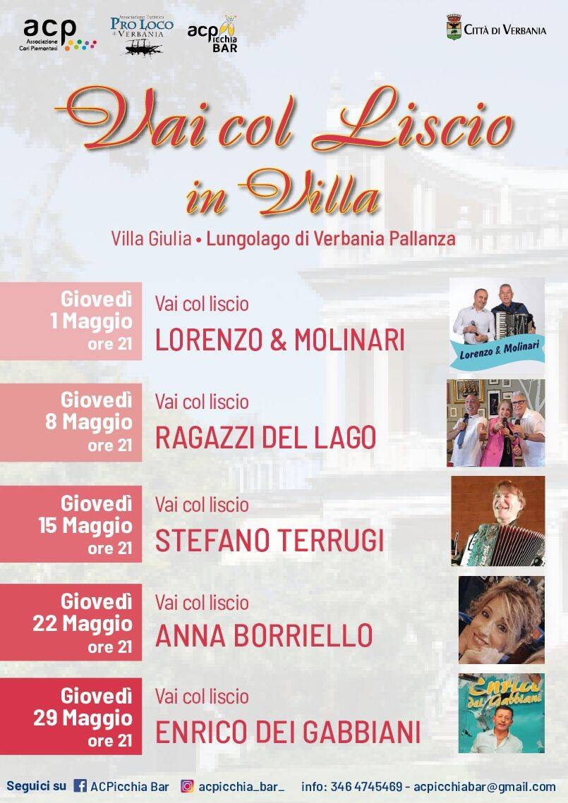 Vai col liscio in Villa maggio 2025