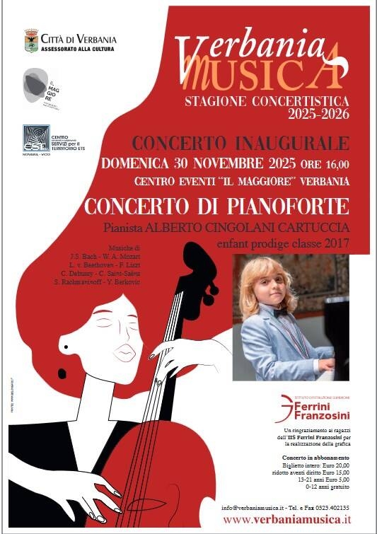 Immagine: verbania musica 30 novembre