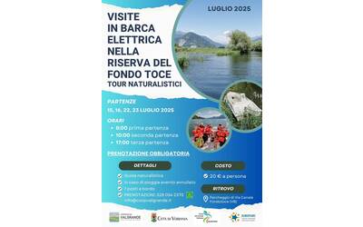 Visite in barca elettrica luglio 2025