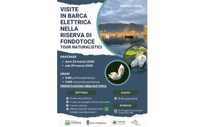 Visite in barca elettrica nella Riserva di Fondotoce