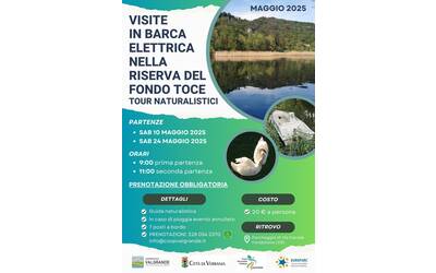 Visite in barca elettrica nella Riserva di Fondotoce